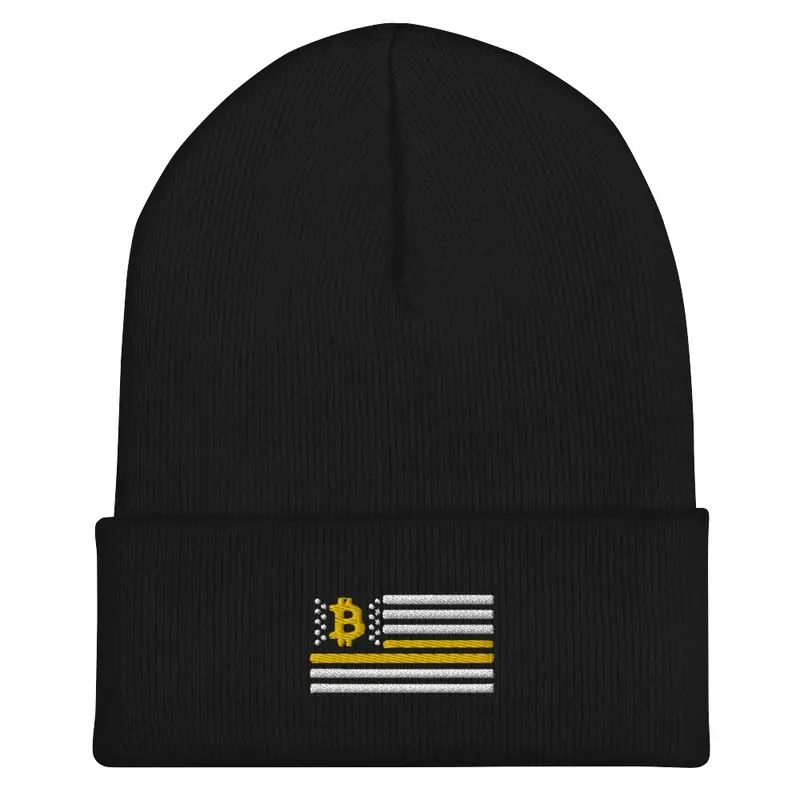 Bitcoin Flag Beanie